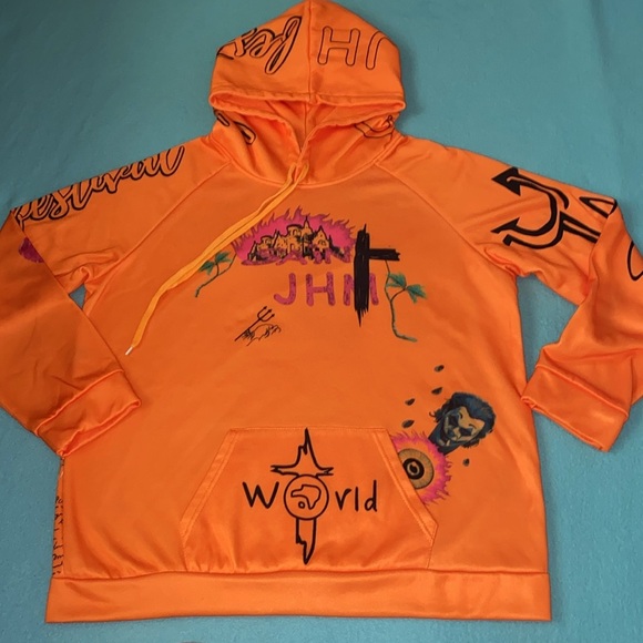 SWEAT SUIT SET Graphic design hoodie pull on jogger 2 pocket unisex NEW size XXL - Picture 2 of 16